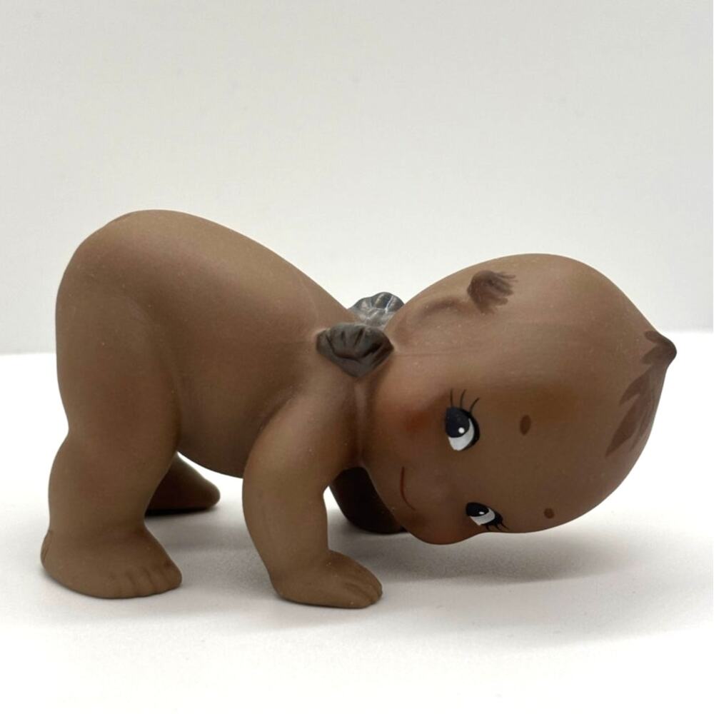 RARE Vintage 1992 Jesco/Enesco Rose O'Neill Porcelain Black Kewpie Doll Figurine